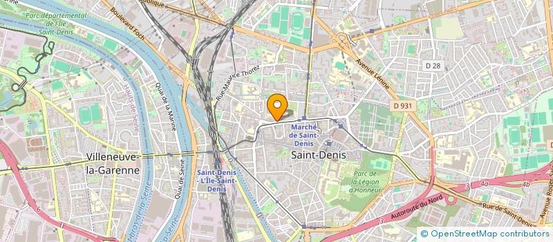 localisation de l'entreprise BOULANGERIE LA MADELEINE à SAINT-DENIS