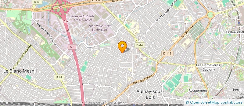 localisation de l'entreprise BOULANGERIE LA MAISON RUSTIQUE à AULNAY-SOUS-BOIS