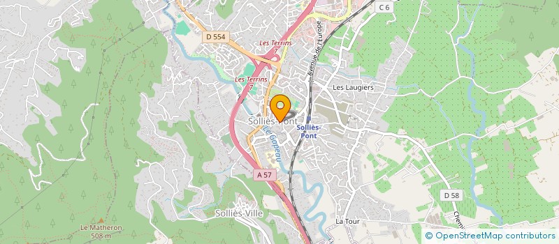 localisation de l'entreprise BOULANGERIE LA MIE D OR  SOLLIES-PONT