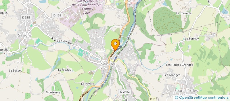 localisation de l'entreprise BOULANGERIE LAGOUTTE  SAIN-BEL