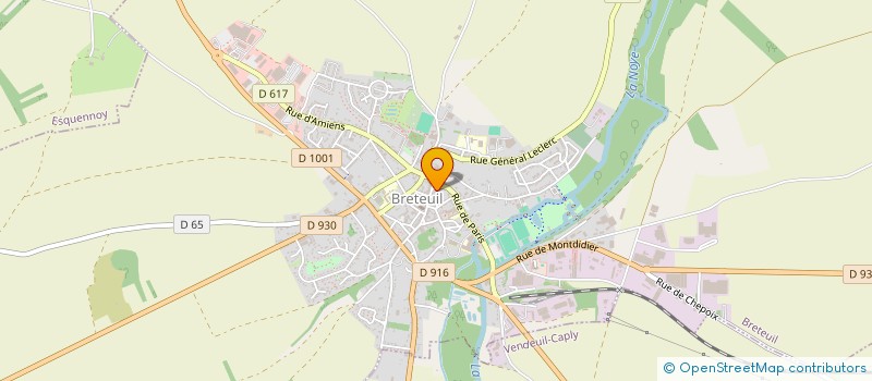 localisation de l'entreprise BOULANGERIE LALOUE  BRETEUIL