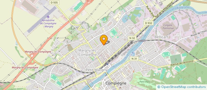 localisation de l'entreprise BOULANGERIE LASZCZYNSKI  MARGNY-LES-COMPIEGNE