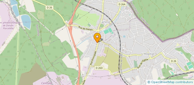 localisation de l'entreprise BOULANGERIE LE BLE BLEU BERTRAND MARCQ  CARLING