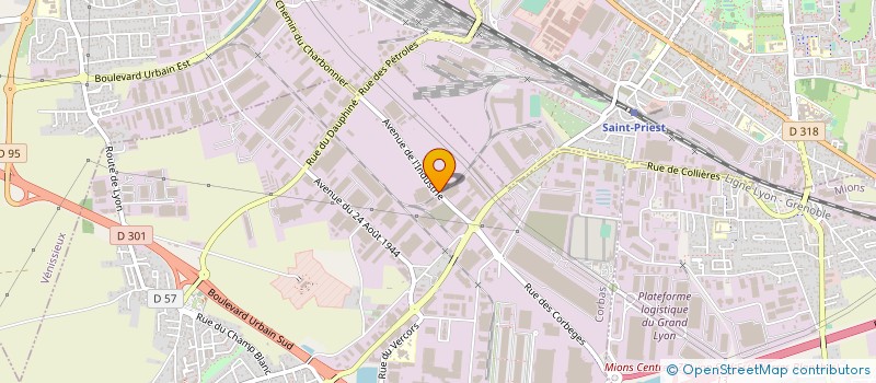 localisation de l'entreprise BOULANGERIE LE CONCORDE à CORBAS