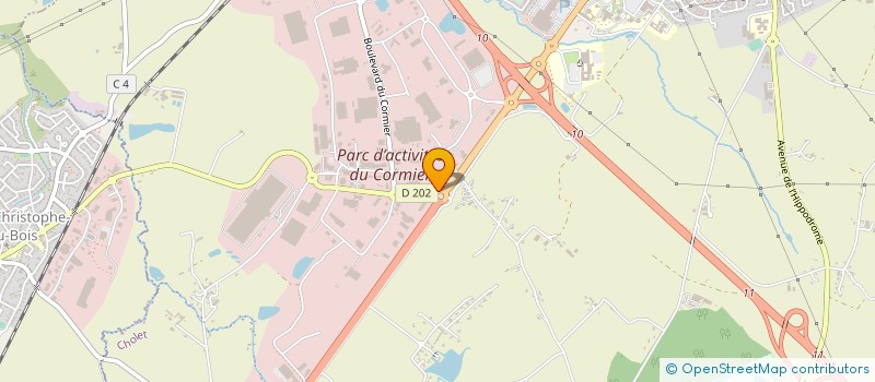 localisation de l'entreprise BOULANGERIE LE CORMIER à CHOLET