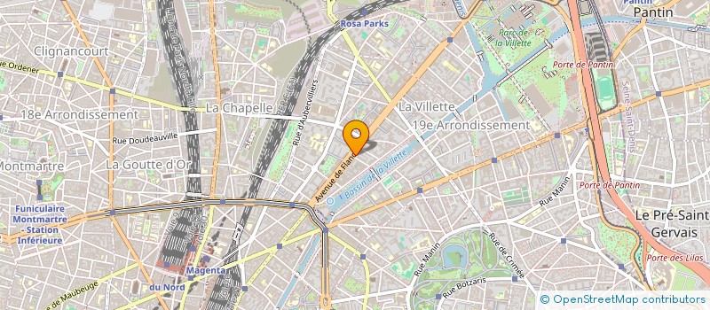 localisation de l'entreprise BOULANGERIE LE FLANDRE  PARIS