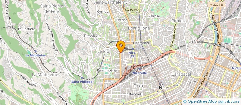 localisation de l'entreprise BOULANGERIE LE SECRET DU PAIN à NICE