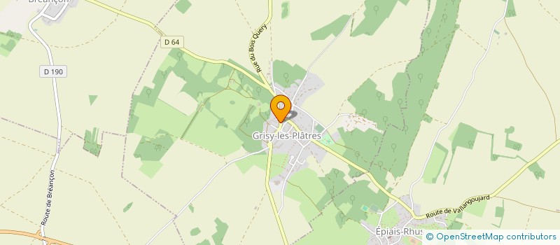 localisation de l'entreprise BOULANGERIE LEDUC à GRISY-LES-PLATRES