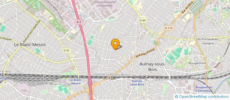 localisation de l'entreprise BOULANGERIE LEFEVRE à AULNAY-SOUS-BOIS