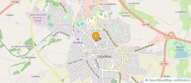 localisation de l'entreprise BOULANGERIE LEGALLAIS à LOUDEAC