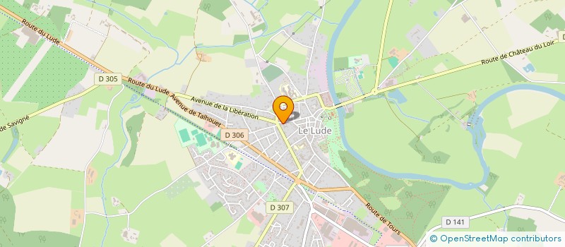 localisation de l'entreprise BOULANGERIE LEROUX  LE LUDE