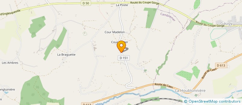 localisation de l'entreprise BOULANGERIE LES CO-PAINS  CAMBREMER