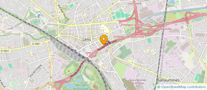 localisation de l'entreprise BOULANGERIE LES DEUX AMIS  LENS