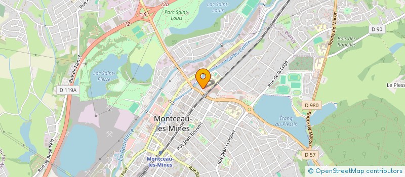 localisation de l'entreprise BOULANGERIE LES GOURMANDISES à MONTCEAU-LES-MINES