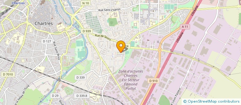 localisation de l'entreprise BOULANGERIE LES PETITS CLOS à CHARTRES