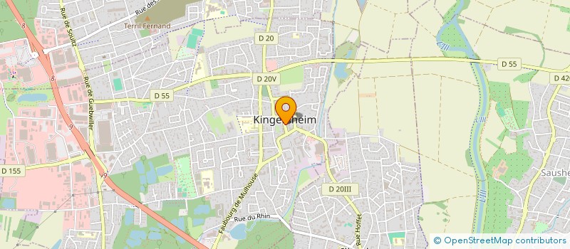 localisation de l'entreprise BOULANGERIE LIDOLF  KINGERSHEIM