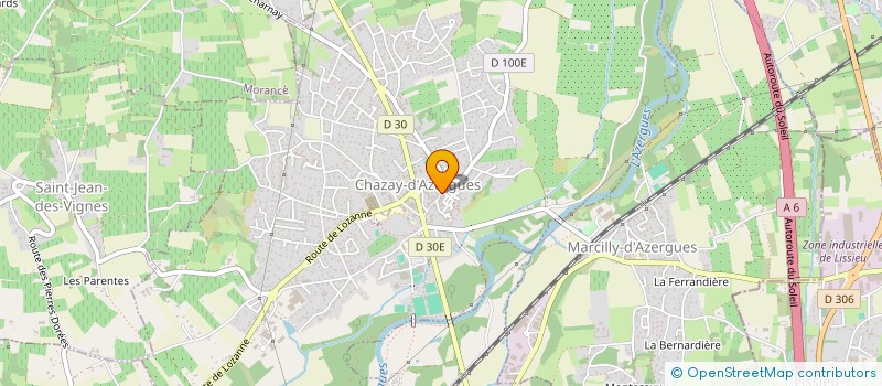 localisation de l'entreprise BOULANGERIE LIONEL VITRIER  CHAZAY-D'AZERGUES