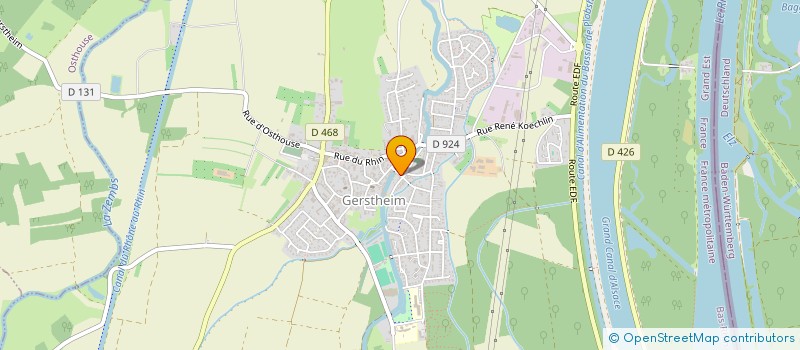 localisation de l'entreprise BOULANGERIE LUCAS  GERSTHEIM