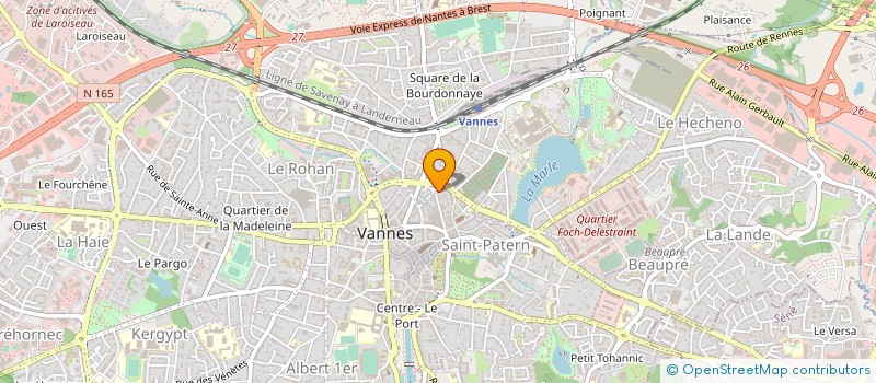 localisation de l'entreprise BOULANGERIE LYAUTEY à VANNES