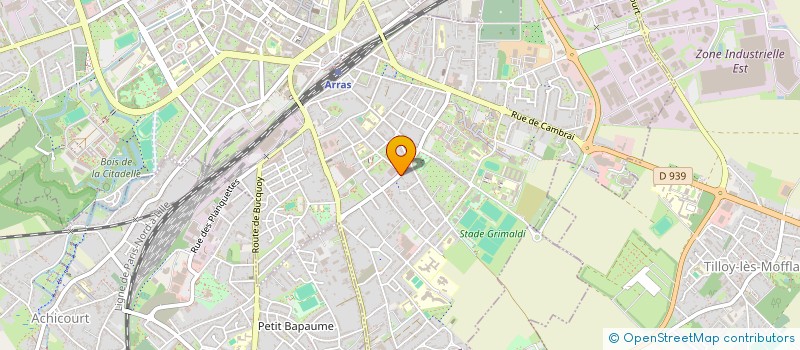 localisation de l'entreprise BOULANGERIE MADELEINE à ARRAS