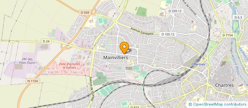 localisation de l'entreprise BOULANGERIE MAINVILLOIS à MAINVILLIERS