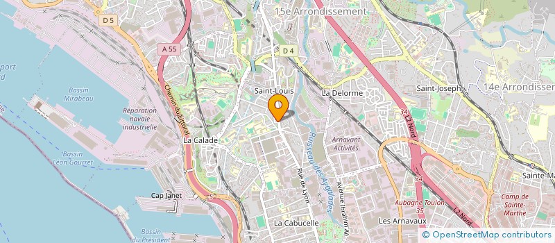 localisation de l'entreprise BOULANGERIE MALEK à MARSEILLE