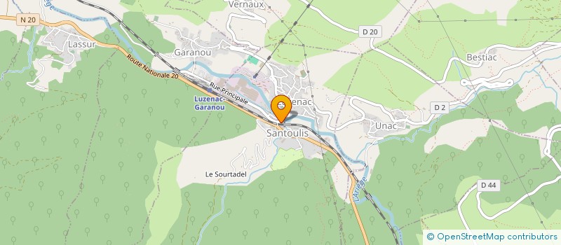 localisation de l'entreprise BOULANGERIE MANON à LUZENAC