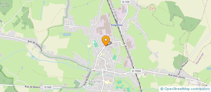 localisation de l'entreprise BOULANGERIE MAREUIL-LES-MEAUX à FEIGNIES
