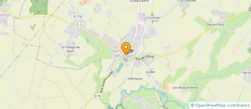 localisation de l'entreprise BOULANGERIE MARIE ET VIVIEN  SAINT-HILAIRE-DES-LOGES