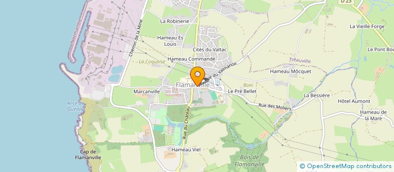 localisation de l'entreprise BOULANGERIE MARIE-ROSE  FLAMANVILLE