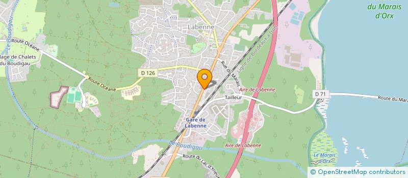 localisation de l'entreprise BOULANGERIE MARTIN à LABENNE