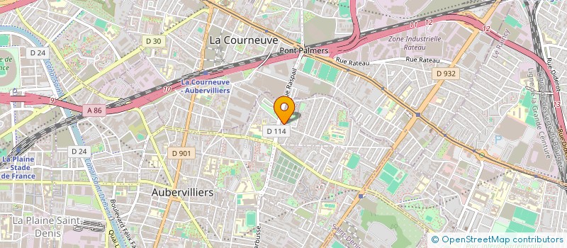 localisation de l'entreprise BOULANGERIE MC à AUBERVILLIERS