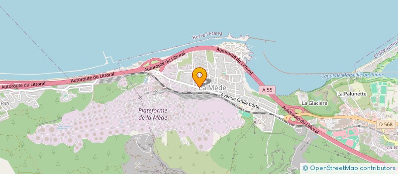 localisation de l'entreprise BOULANGERIE MEDEENNE  CHATEAUNEUF-LES-MARTIGUES