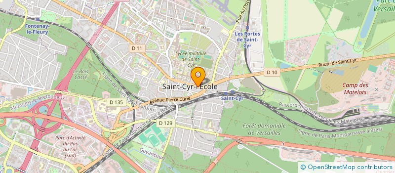 localisation de l'entreprise BOULANGERIE MENARD  SAINT-CYR-L'ECOLE