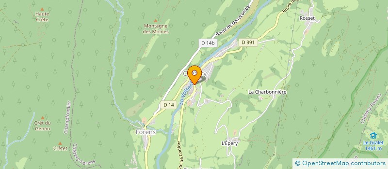 localisation de l'entreprise BOULANGERIE MERMILLON  CHEZERY-FORENS