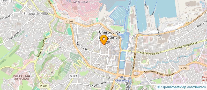 localisation de l'entreprise BOULANGERIE MESLIN  CHERBOURG-EN-COTENTIN