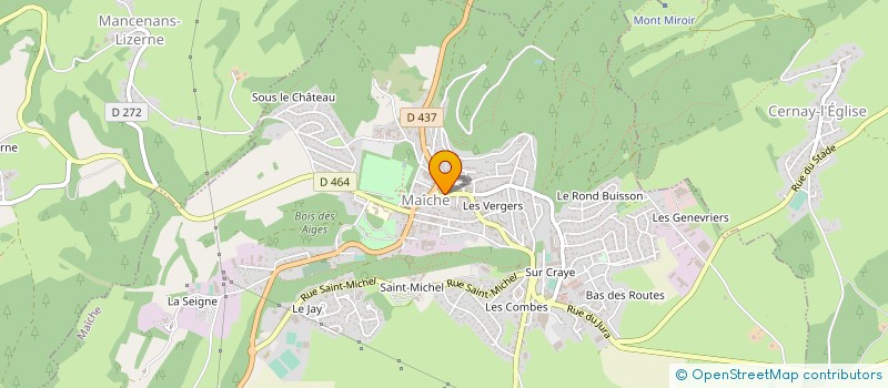 localisation de l'entreprise BOULANGERIE MILLARDET à MAICHE