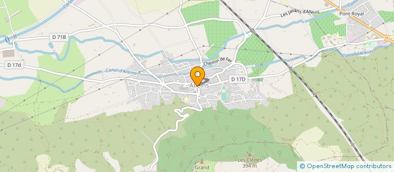 localisation de l'entreprise BOULANGERIE MOLL PATRICK  ALLEINS