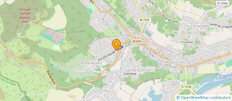 localisation de l'entreprise BOULANGERIE MORISSET  ROZERIEULLES