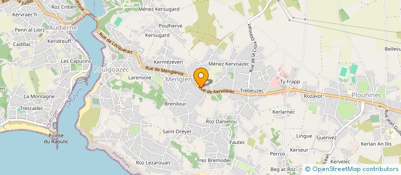 localisation de l'entreprise BOULANGERIE MOURRAIN à PLOUHINEC