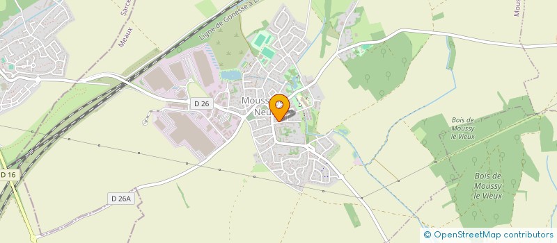 localisation de l'entreprise BOULANGERIE NICO ET JULIE  MOUSSY-LE-NEUF