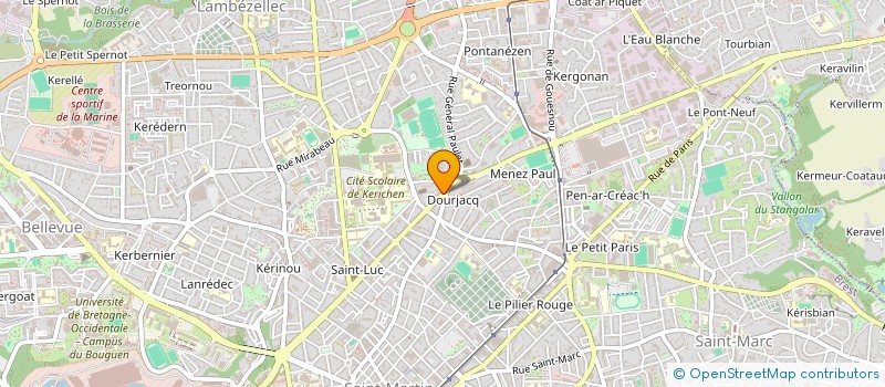 localisation de l'entreprise BOULANGERIE NICOL à BREST