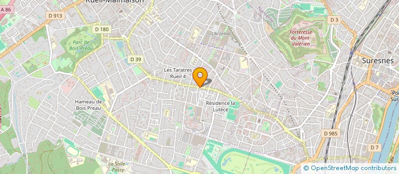 localisation de l'entreprise BOULANGERIE NICOLAS à RUEIL-MALMAISON