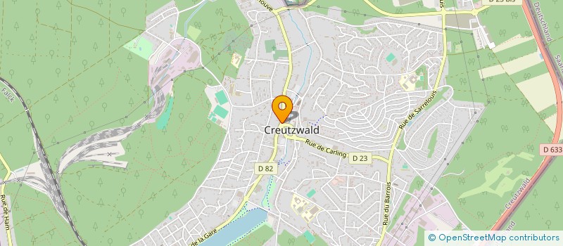 localisation de l'entreprise BOULANGERIE NOEL  CREUTZWALD