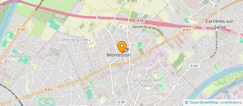 localisation de l'entreprise BOULANGERIE NOLITA  MONTESSON