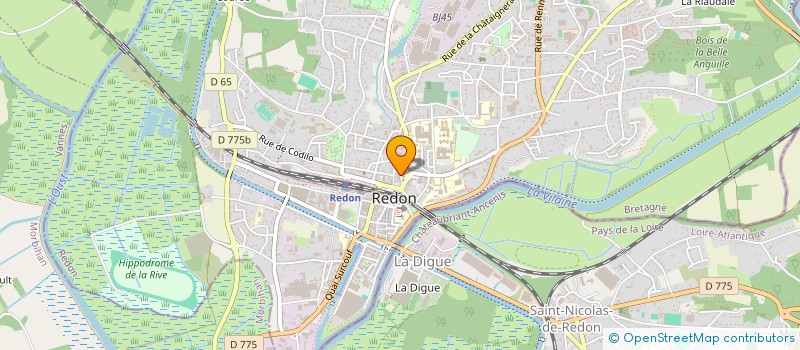 localisation de l'entreprise BOULANGERIE NOTRE DAME  REDON