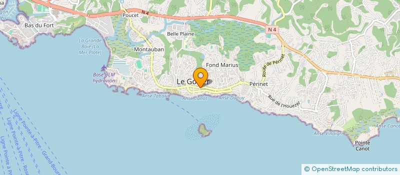 localisation de l'entreprise BOULANGERIE NOUVELLE  LE GOSIER