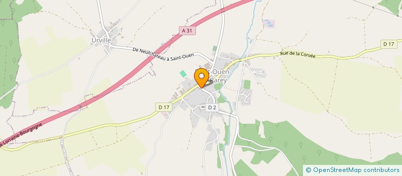 localisation de l'entreprise BOULANGERIE ODEENNE à SAINT-OUEN-LES-PAREY