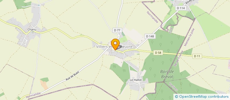 localisation de l'entreprise BOULANGERIE OLIVIER  VILLIERS-EN-DESUVRE