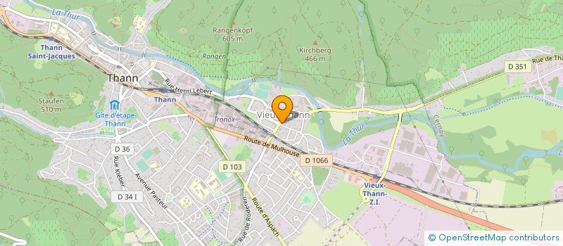 localisation de l'entreprise BOULANGERIE OLIVIERS  VIEUX-THANN